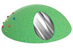 Фигура из резиновой крошки «Пузырь с тоннелем», эскиз