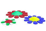 Резиновая фигура Цветок из EPDM крошки, эскиз