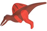 Уличная резиновая фигура «Спинозавр», эскиз