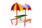 Детский столик с навесом «Зонтик» эскиз 1