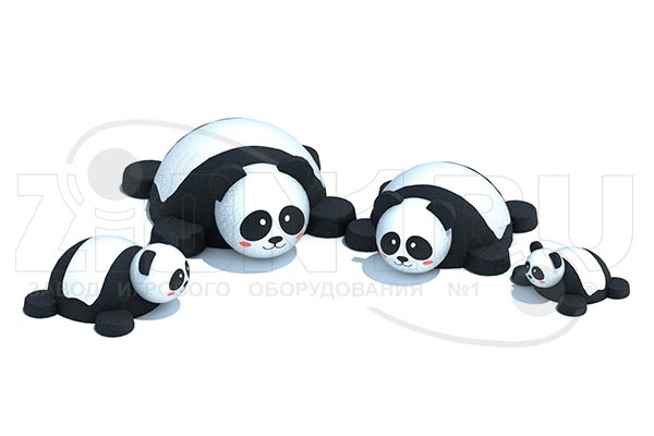 Фигура из резиновой крошки «Панда», превью
