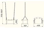 Схема сидения для качелей со спинкой и цепями, превью