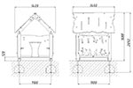 Схема монтажа домик игрового «Хижина», превью
