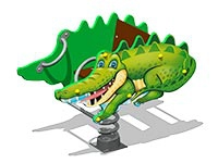 3495)Качалка на пружине «Крокодил У1»