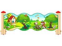 3543)Ограждение детской площадки «Лесной мир У2»