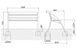 Схема монтажа скамейки парковой ДП13 превью