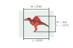 Вид сверху уличной резиновой фигуры «Спинозавр», превью