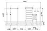 Схема 1 монтажа воркаут-комплекса ВА094, превью