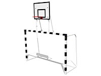 3802)Ворота для минифутбола с баскетбольным щитом