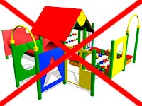 Детский игровой комплекс «Карликовый лемур» — замена внешнего вида